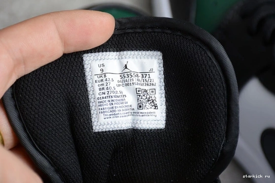 TOE 1 GREEN LOW 553558-371 JORDAN 553558-371 - 0301